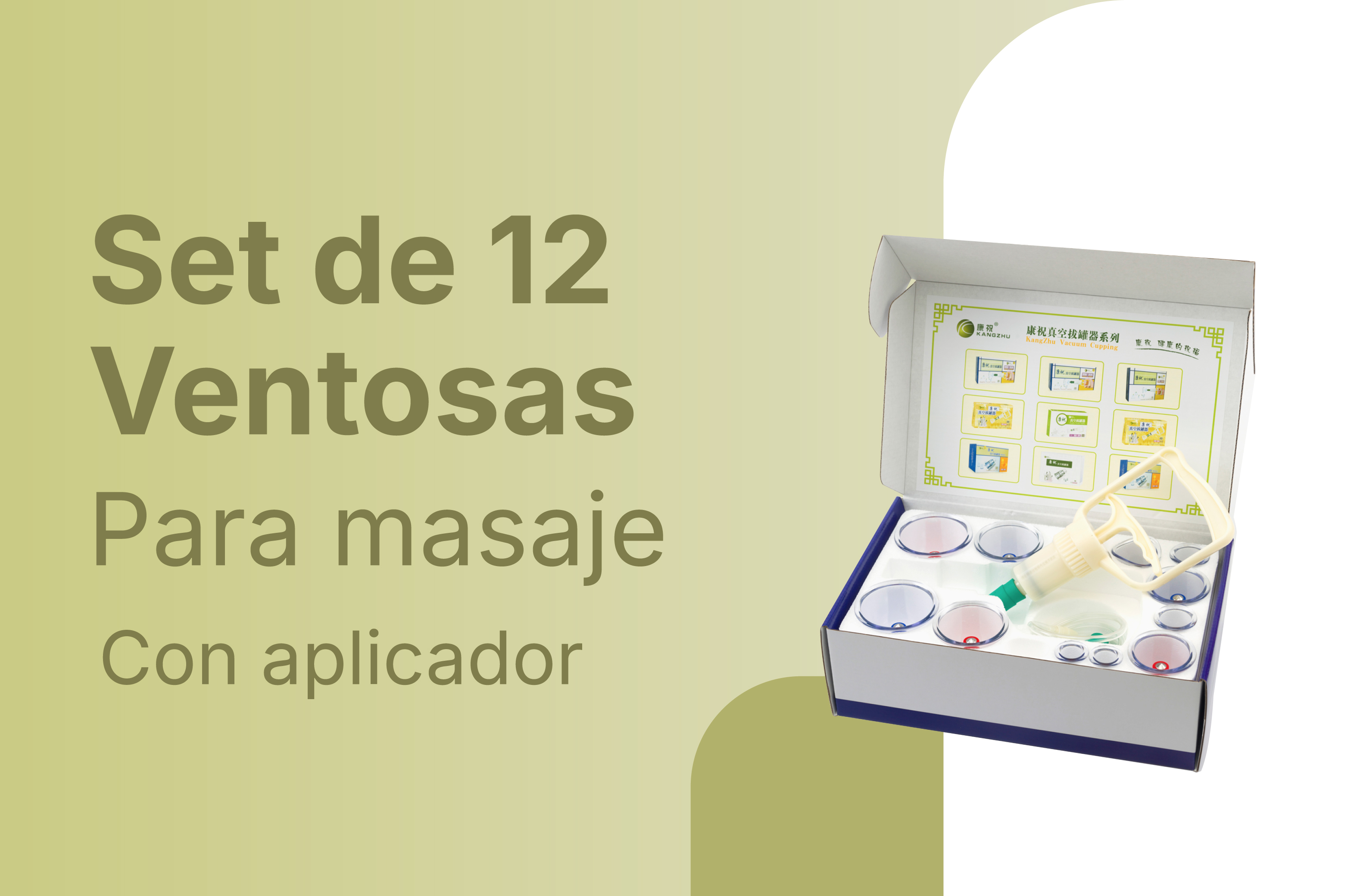 Fabricado en China
Set compuesto por:
12 ventosas:
2 de 6 cm. de diámetro.
2 de 5 cm. de diámetro.
2 de 4 cm de diametro
2 de 3 cm. y medio de diámetro
2 de 2 cm. y medio de diámetro.
2 de 1 cm. de diámetro.

USO PROFESIONAL

Este set de ventosas está realizado en plástico irrompible. Cada set contiene ventosas con válvulas que impiden el escape de aire, una pistola, una manguera de extencion y 6 capullones de iman


de vacío, una extensión para aplicar succión en zonas como la espalda . El set de 12 ventosas incluye 6 capuchones magnéticos.