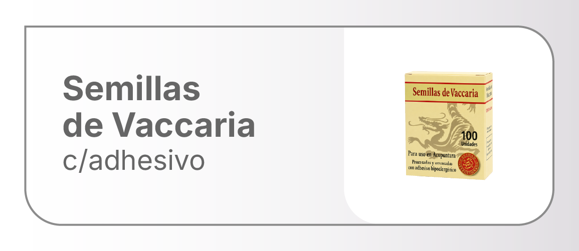 Descripción
SEMILLAS NATURALES DE VACCARIA
ADHESIVO HIPOALERGÉNICO COLOR PIEL
ORIGEN: CHINA

SEMILLAS DE VACCARIA SELECCIONADAS DE 2 MM DE DIÁMETRO APROX. PARA USO EN AURICULOTERAPIA
CON ADHESIVO
CAJA DE 100 UNIDADES
