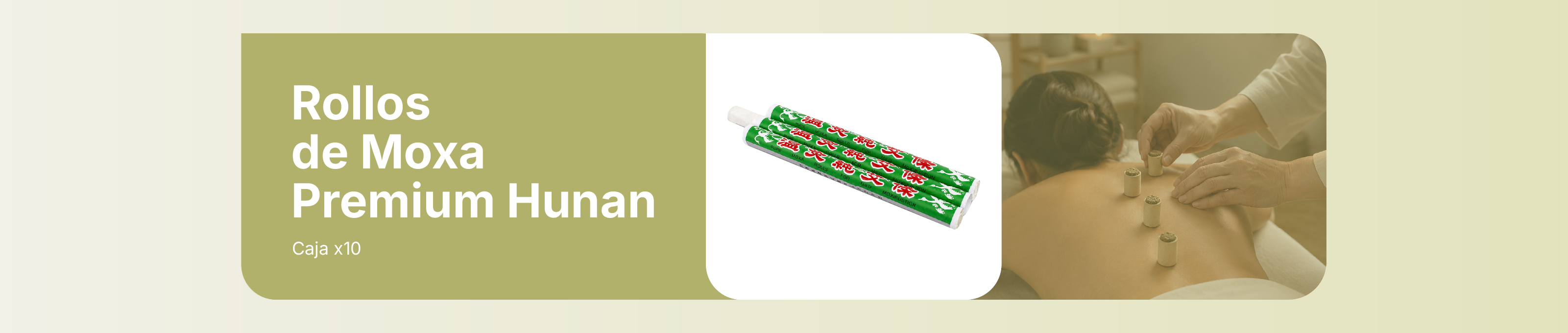 Origen: China
MOXA ( ARTEMISA VULGARIS)
PROCESADA.PICADA.MOLIDA Y ENVASADA AL MENUDEO

Rollos de moxa de la provincia de Hunan, China, calidad PREMIUM . Caja por 10 unidades